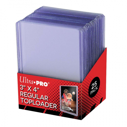 Ultra Pro Regular Toploaders 63,5 x 88 mm Clear i gruppen SÄLLSKAPSSPEL hos Spelexperten (ULT81222)