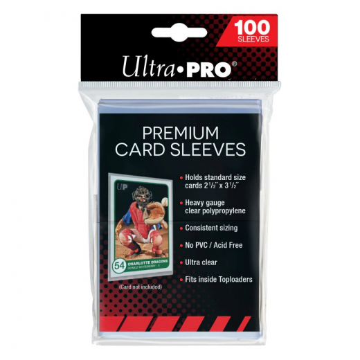 Ultra Pro Premium Sleeves 63,5 x 88 mm i gruppen SÄLLSKAPSSPEL / Tillbehör hos Spelexperten (ULT81385)