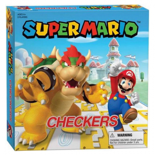 Super Mario Damspel (Eng) i gruppen SÄLLSKAPSSPEL / Klassiska hos Spelexperten (USCK005637)