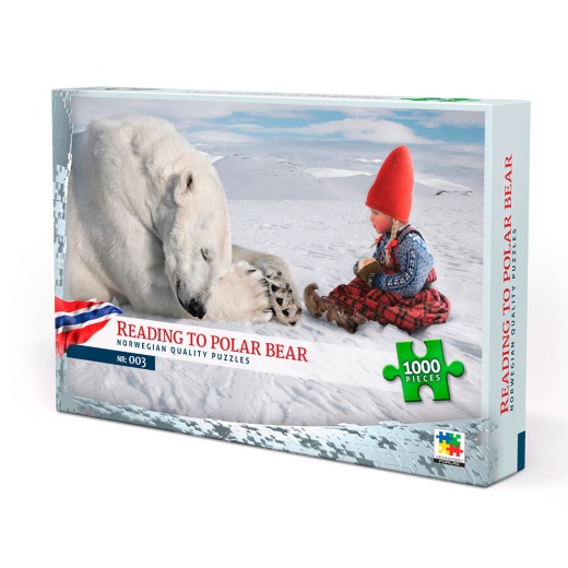 Pussel - Reading To Polar Bear 1000 Bitar i gruppen  hos Spelexperten (VEN135)