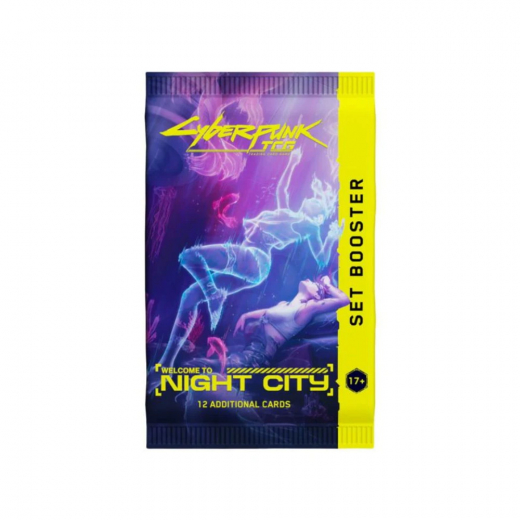 Cyberpunk TCG: Welcome to Night City Booster Pack i gruppen SÄLLSKAPSSPEL / Kortspel hos Spelexperten (WCI1019-BOS)