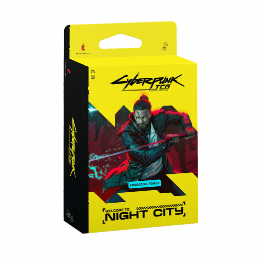 Cyberpunk TCG: Welcome to Night City - Embracing Power Starter Deck i gruppen SÄLLSKAPSSPEL / Kortspel hos Spelexperten (WCI1040)