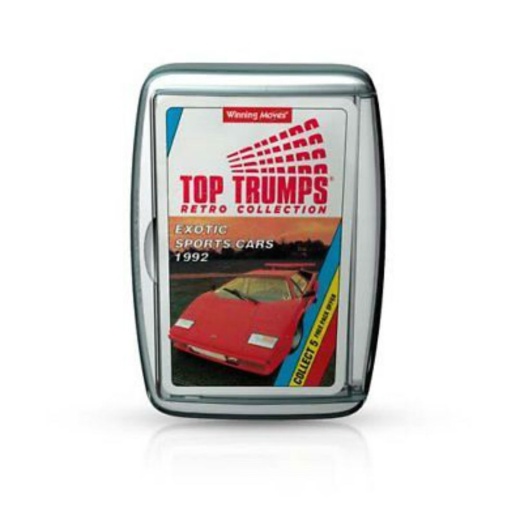 Top Trumps Limited Edition - Exotic Sports Cars Retro i gruppen  hos Spelexperten (WIN0218)