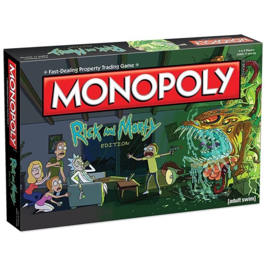 Monopoly: Rick and Morty i gruppen SÄLLSKAPSSPEL / Familjespel hos Spelexperten (WIN02701)