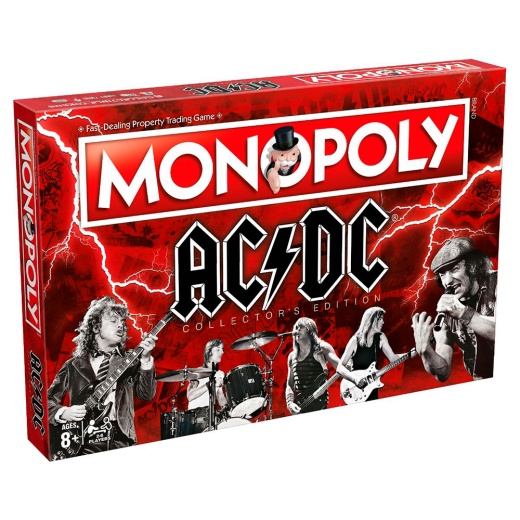 Monopoly - AC/DC Collector's Edition i gruppen SÄLLSKAPSSPEL / Familjespel hos Spelexperten (WIN3315)