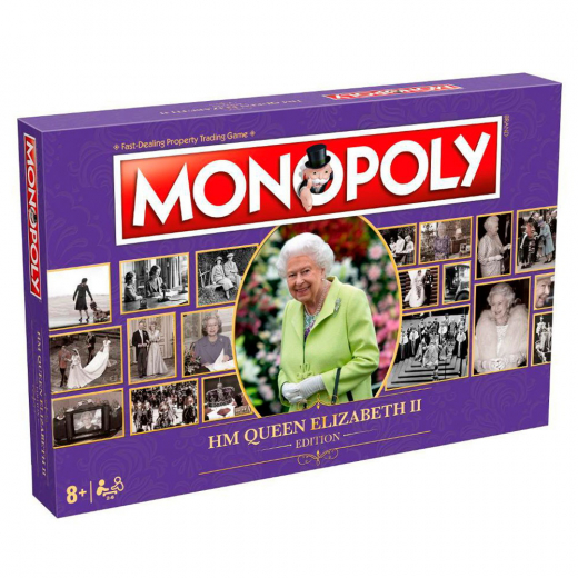 Monopoly -  Queen Elizabeth II Edition i gruppen SÄLLSKAPSSPEL / Familjespel hos Spelexperten (WIN4218)