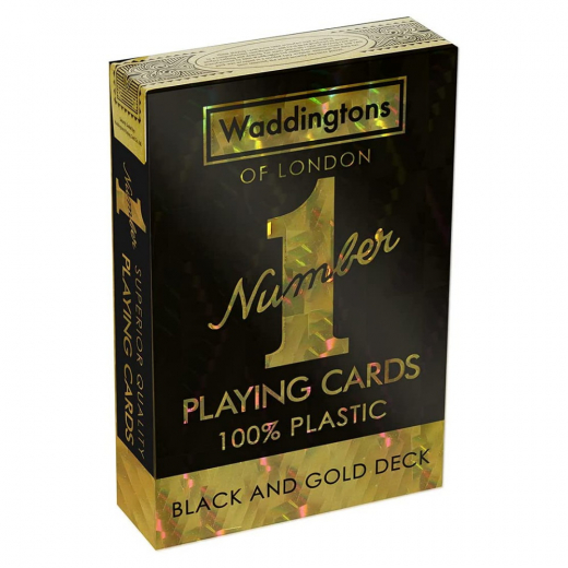 Waddingtons Number 1 Black & Gold Spelkort i gruppen SÄLLSKAPSSPEL / Poker & casino hos Spelexperten (WM00755)
