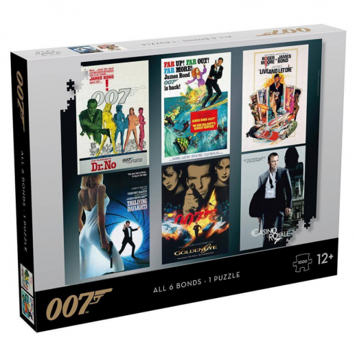 Pussel: 007 All 6 Bonds - 1 Puzzle 1000 Bitar i gruppen PUSSEL / 1000 bitar hos Spelexperten (WM01314)