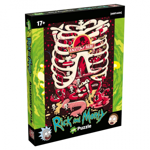 Pussel - Rick and Morty Anatomy Park 1000 Bitar i gruppen PUSSEL / 1000 bitar hos Spelexperten (WM01737)