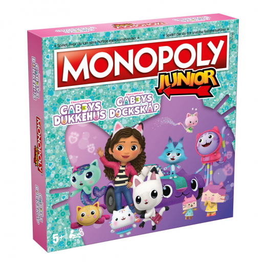 Monopoly Junior - Gabby's Dollhouse (Swe) i gruppen SÄLLSKAPSSPEL / Barnspel hos Spelexperten (WM04157-BL1)