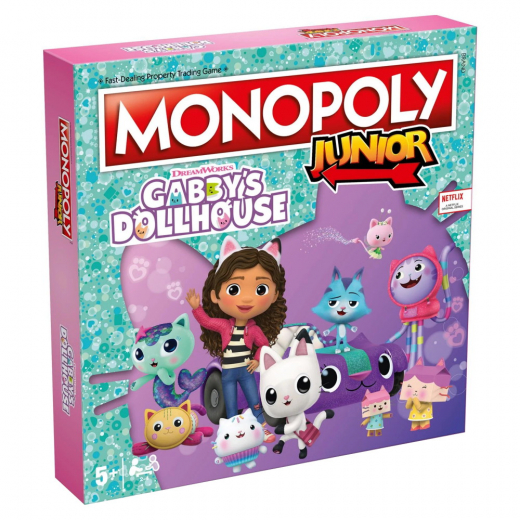 Monopoly Junior - Gabby's Dollhouse (Eng) i gruppen SÄLLSKAPSSPEL / Barnspel hos Spelexperten (WM04157-EN)