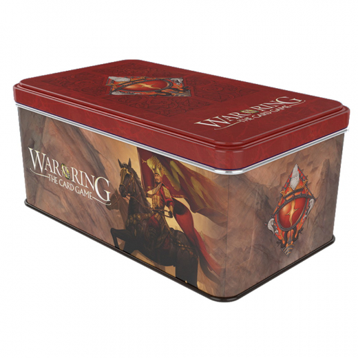 War of the Ring TCG: Card Box and Sleeves - Red Bannerman i gruppen SÄLLSKAPSSPEL / Tillbehör / Sleeves hos Spelexperten (WOTR156)