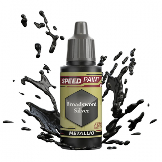 Army Painter: Speedpaint 2.0 Metallic - Broadsword Silver i gruppen SÄLLSKAPSSPEL / Tillbehör / Övriga hos Spelexperten (WP2030)