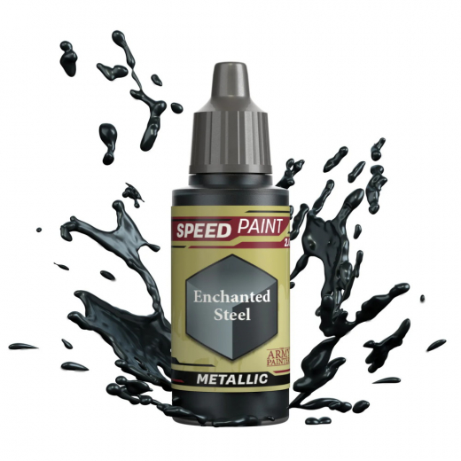Army Painter: Speedpaint 2.0 Metallic - Enchanted Steel i gruppen SÄLLSKAPSSPEL / Tillbehör / Övriga hos Spelexperten (WP2072)