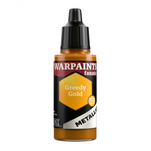 Army Painter: Warpaints Fanatic Metallic - Greedy Gold i gruppen SÄLLSKAPSSPEL / Tillbehör / Övriga hos Spelexperten (WP3188)
