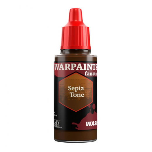 Army Painter: Warpaints Fanatic Wash - Sepia Tone i gruppen SÄLLSKAPSSPEL / Tillbehör / Övriga hos Spelexperten (WP3203)