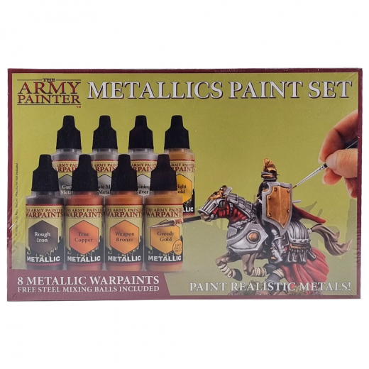 Army Painter: Metallics Paint Set i gruppen SÄLLSKAPSSPEL / Tillbehör / Övriga hos Spelexperten (WP8043)