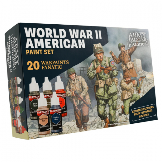 Army Painter: Historical - World War II American Paint Set i gruppen SÄLLSKAPSSPEL / Tillbehör / Övriga hos Spelexperten (WP8082)