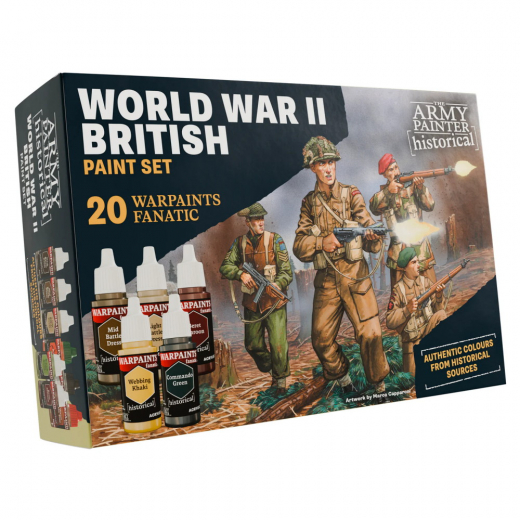 Army Painter: Historical - World War II British Paint Set i gruppen SÄLLSKAPSSPEL / Tillbehör / Övriga hos Spelexperten (WP8084)