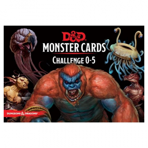 Dungeons & Dragons: Monster Cards - Challenge 0-5 i gruppen SÄLLSKAPSSPEL / Rollspel / Dungeons & Dragons hos Spelexperten (WTCC6282)