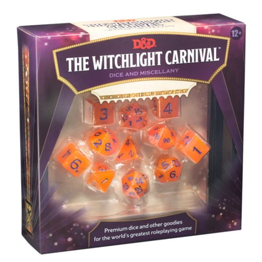 Dungeons & Dragons: The Witchlight Carnival Dice & Miscellany i gruppen SÄLLSKAPSSPEL / Rollspel / Dungeons & Dragons hos Spelexperten (WTCC9282)