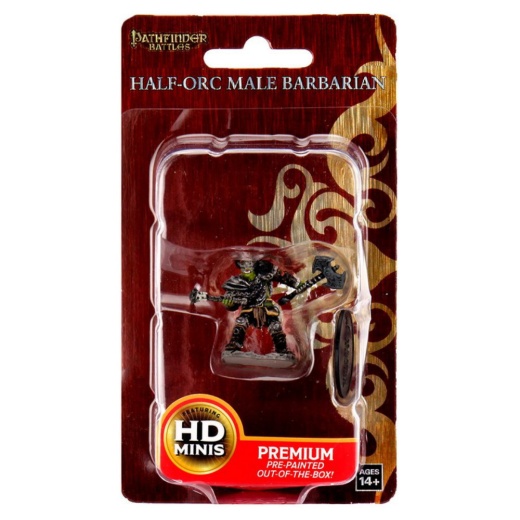 Pathfinder Battles: Half Orc Barbarian Male i gruppen SÄLLSKAPSSPEL / Rollspel / Pathfinder hos Spelexperten (WZK77503)