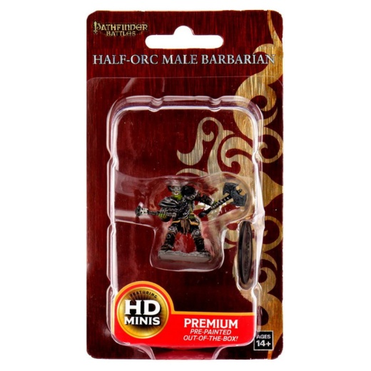 Pathfinder Battles: Half Orc Barbarian Male i gruppen  hos Spelexperten (WZK77503)
