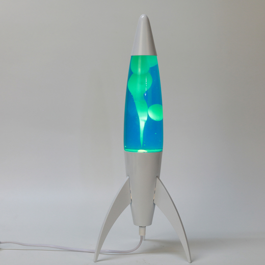 iTotal Lava Lamp - Rocket White/Blue/Green i gruppen LEKSAKER / Inredning / Lampor / Lava-lampor hos Spelexperten (XL2933)