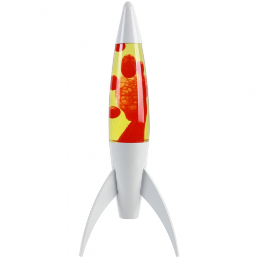 iTotal Lava Lamp - Rocket White/Yellow/Red i gruppen LEKSAKER / Inredning / Lampor / Lava-lampor hos Spelexperten (XL2934)