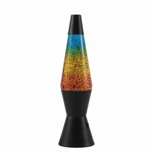 iTotal Lava Lamp - Black/Rainbowglitter i gruppen LEKSAKER / Inredning / Lampor / Lava-lampor hos Spelexperten (XL3339)