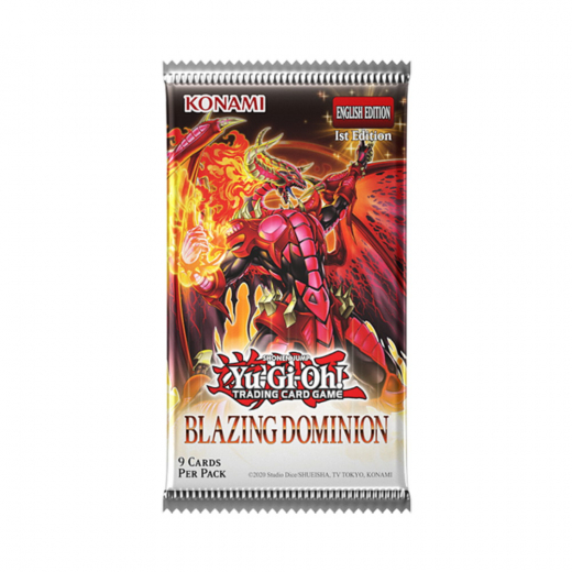 Yu-Gi-Oh! TCG: Blazing Dominion Booster Pack i gruppen SÄLLSKAPSSPEL / Kortspel hos Spelexperten (YGO-BLDO-EN-BOS)