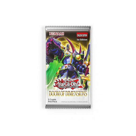 Yu-Gi-Oh! TCG: Doom of Dimensions Booster Pack i gruppen SÄLLSKAPSSPEL / Kortspel hos Spelexperten (YGO-DODI-EN-BOS)