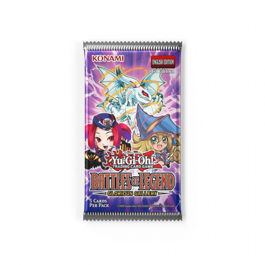 Yu-Gi-Oh! TCG: Battles of Legend - Glorious Gallery Booster Pack i gruppen SÄLLSKAPSSPEL / Kortspel hos Spelexperten (YGO-GLGA-EN-BOS)
