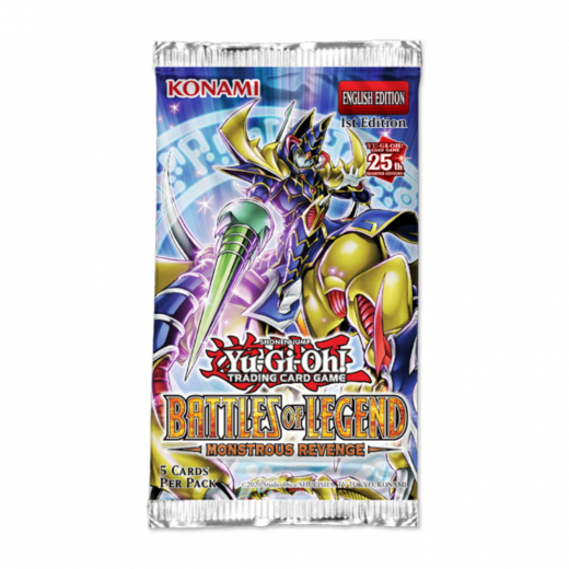 Yu-Gi-Oh! TCG: Battles of Legend: Monstrous Revenge Booster Pack i gruppen SÄLLSKAPSSPEL / Kortspel hos Spelexperten (YGO470-9-BOS)