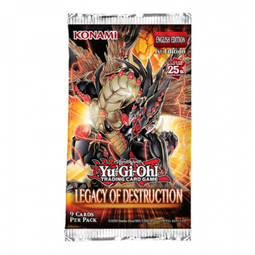 Yu-Gi-Oh! TCG: Legacy of Destruction Booster Pack i gruppen SÄLLSKAPSSPEL / Kortspel hos Spelexperten (YGO472-1-BOS)