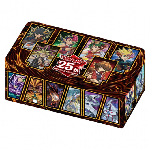 Yu-Gi-Oh! TCG: 25th Anniversary Tin - Dueling Heroes i gruppen SÄLLSKAPSSPEL / Kortspel hos Spelexperten (YGO542-3)