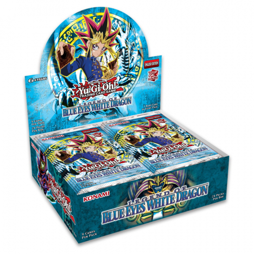Yu-Gi-Oh! TCG: 25th Anniversary Edition - Legend of Blue Eyes White Dragon Booster Display i gruppen  hos Spelexperten (YGO658-1-DIS)