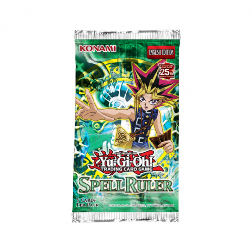 Yu-Gi-Oh! TCG: 25th Anniversary Edition - Spell Ruler Booster Pack i gruppen SÄLLSKAPSSPEL / Kortspel hos Spelexperten (YGO673-4-BOS)