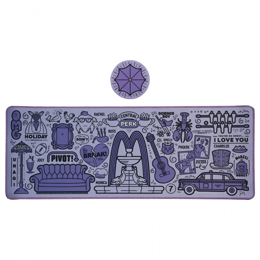 Friends Desk Pad & Coaster Set i gruppen LEKSAKER / Samlarprylar hos Spelexperten (Z-FRND07)
