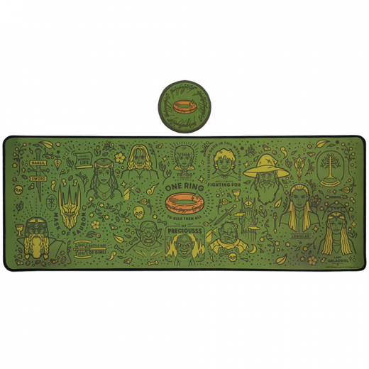 The Lord of the Rings Desk Pad & Coaster Set i gruppen LEKSAKER / Samlarprylar hos Spelexperten (Z-LOTR18)