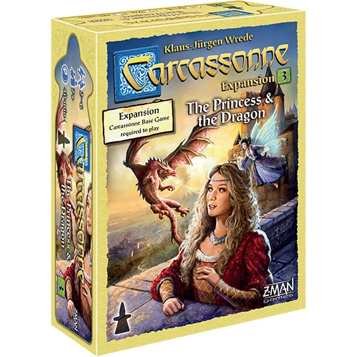 Carcassonne: The Princess & the Dragon (Exp.) (Eng) i gruppen SÄLLSKAPSSPEL / Expansioner hos Spelexperten (ZMG78103)