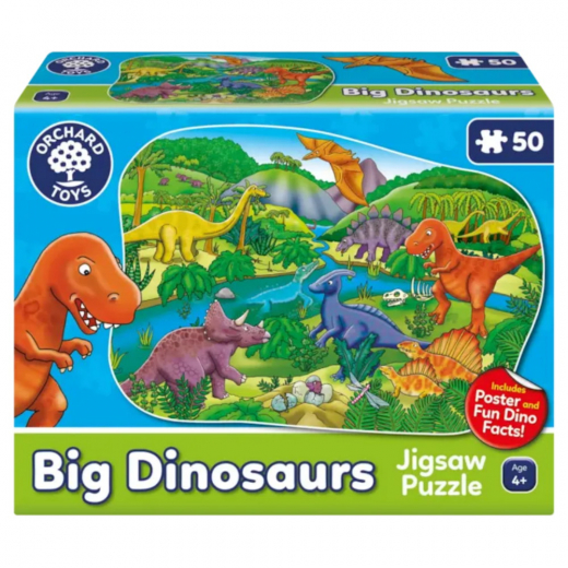 Big Dinosaurs Golvpussel 50 Bitar i gruppen PUSSEL / Barnpussel hos Spelexperten (f-256)