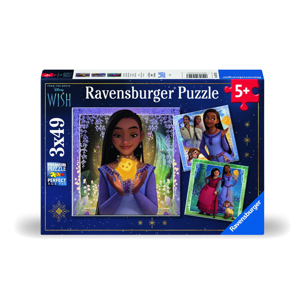 Ravensburger Pussel: Disney Wish 3x49 Bitar