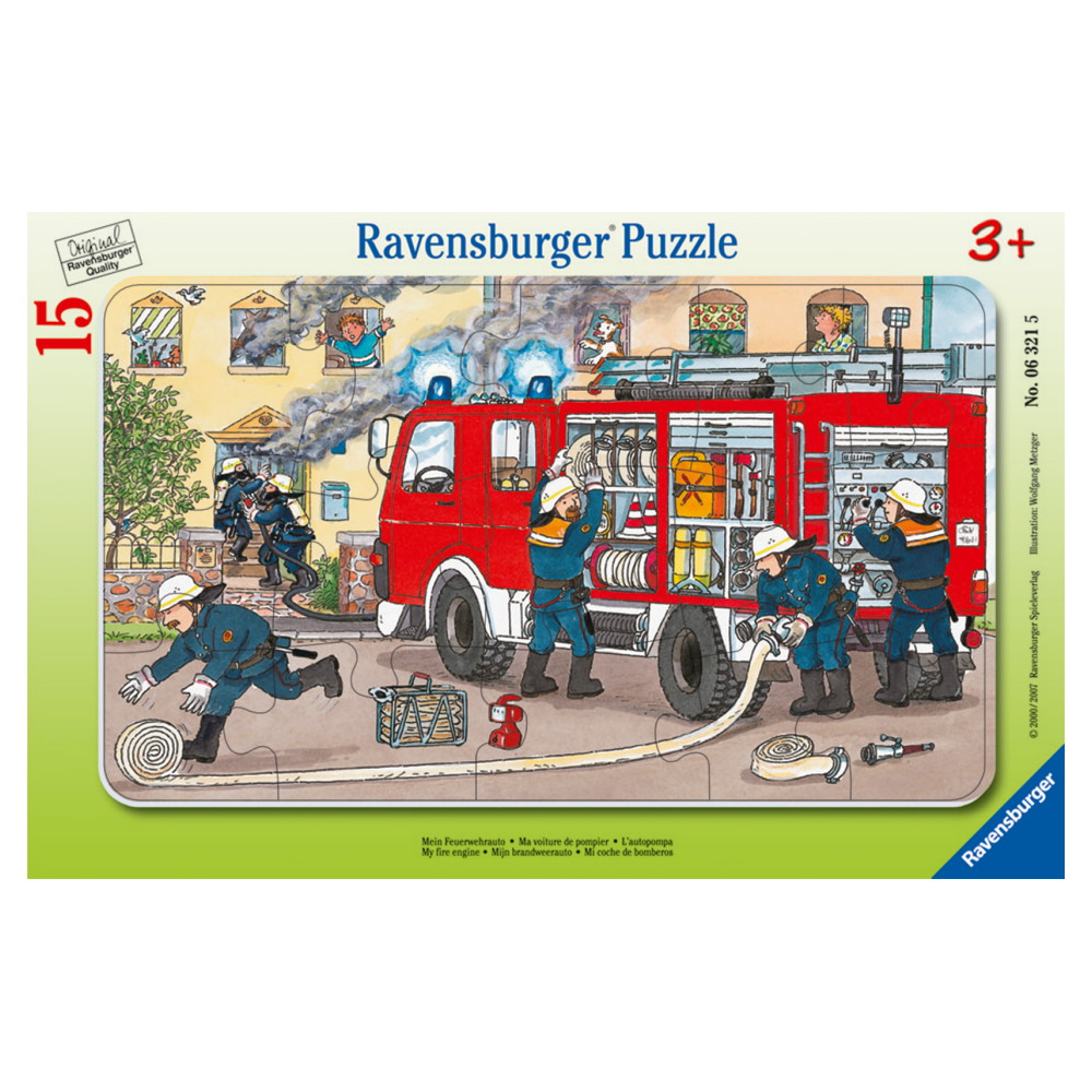 Ravensburger Pussel: Min brandbil 15 Bitar