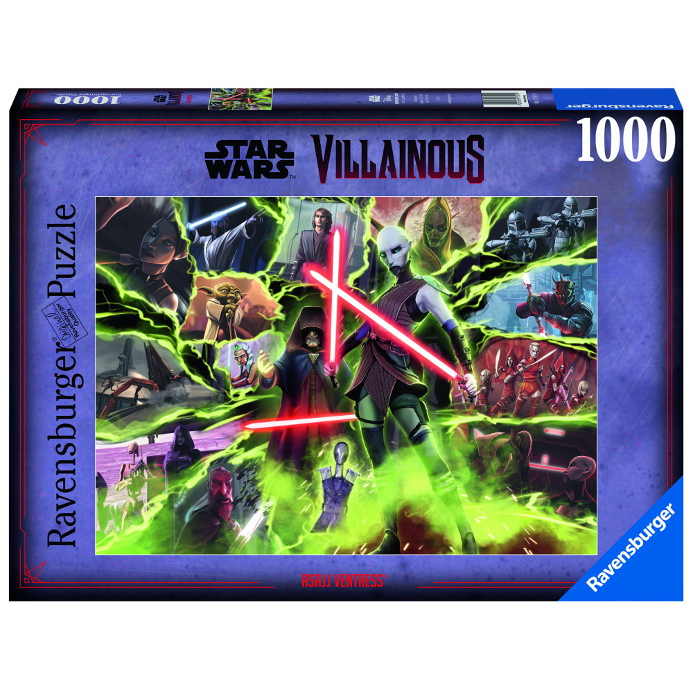 Ravensburger Pussel: Star Wars Villainous Asajj Ventress 1000 Bitar