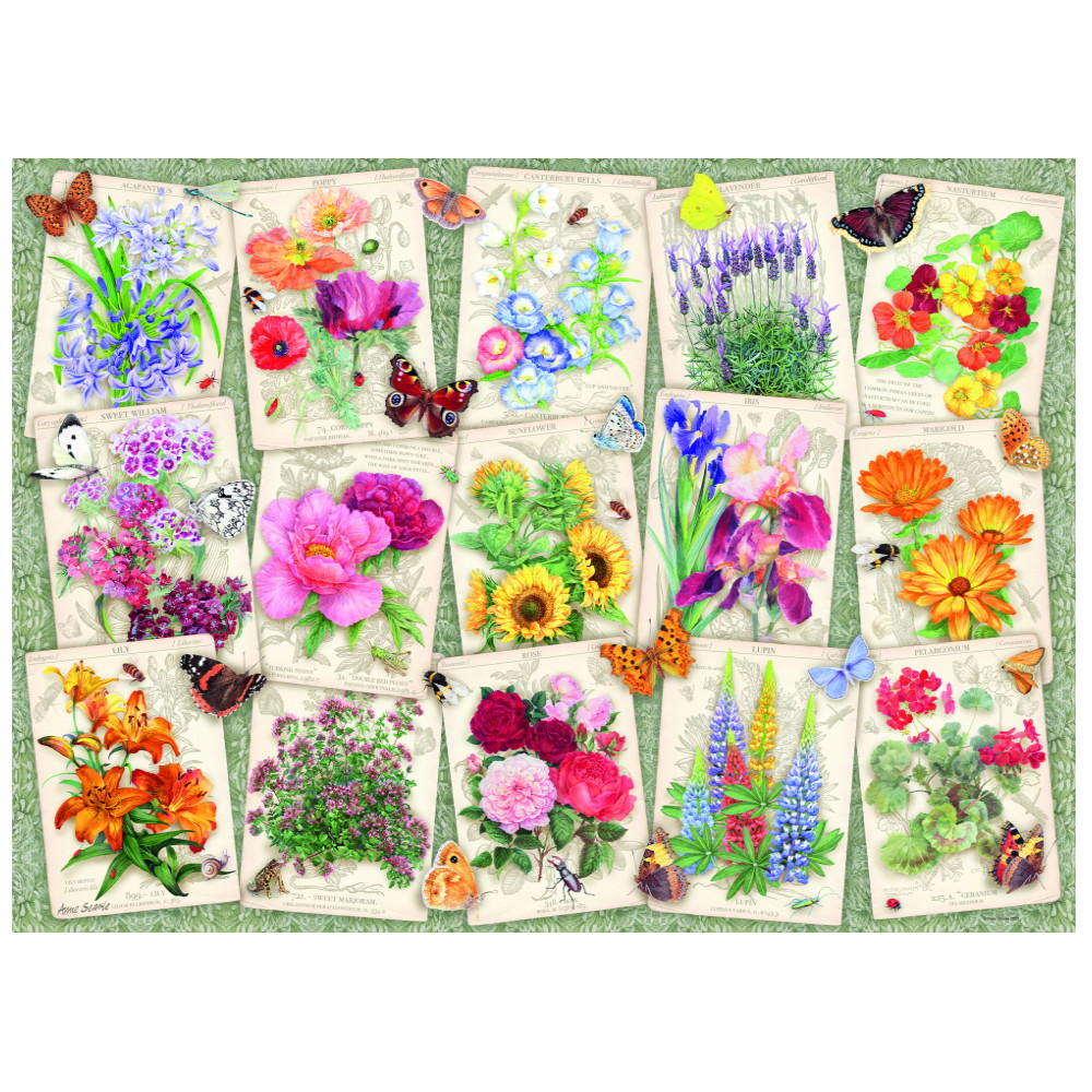 Ravensburger Pussel: Garden Flowers 1000 Bitar