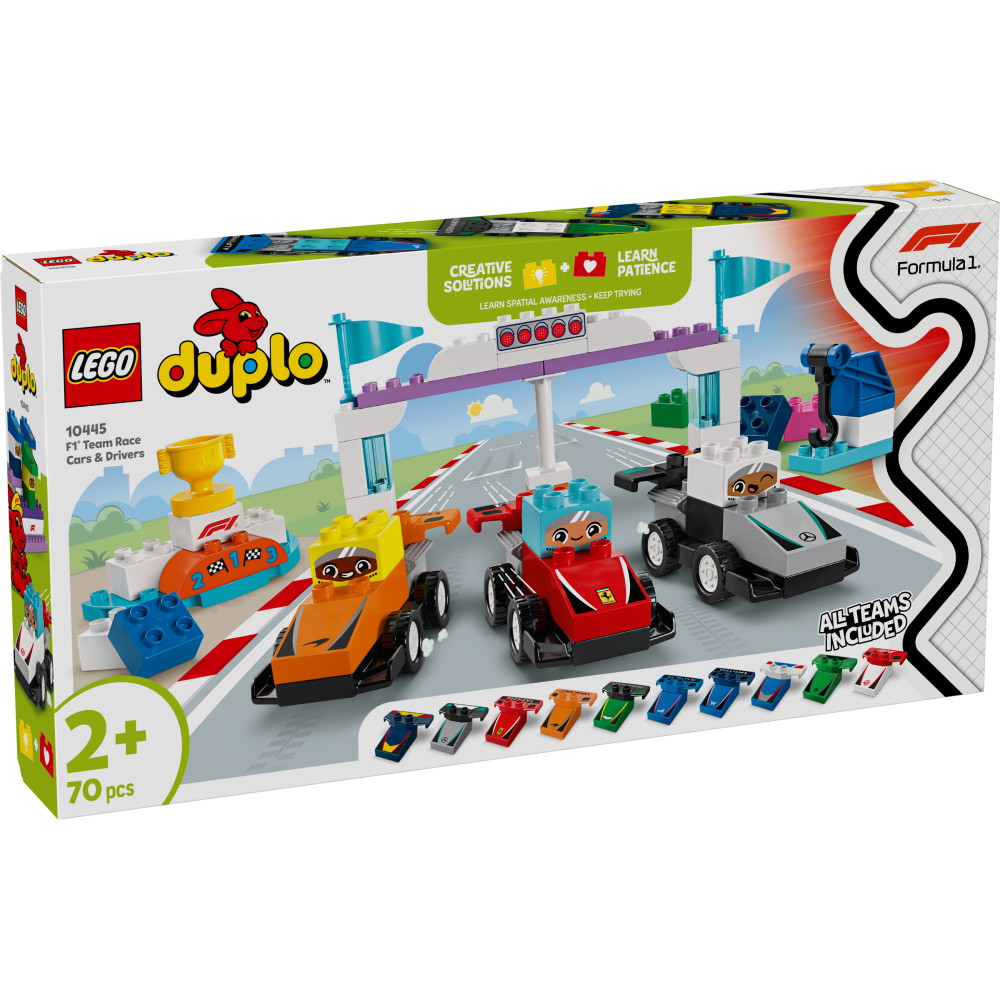 LEGO Duplo - F1 Team Racerbilar och Förare