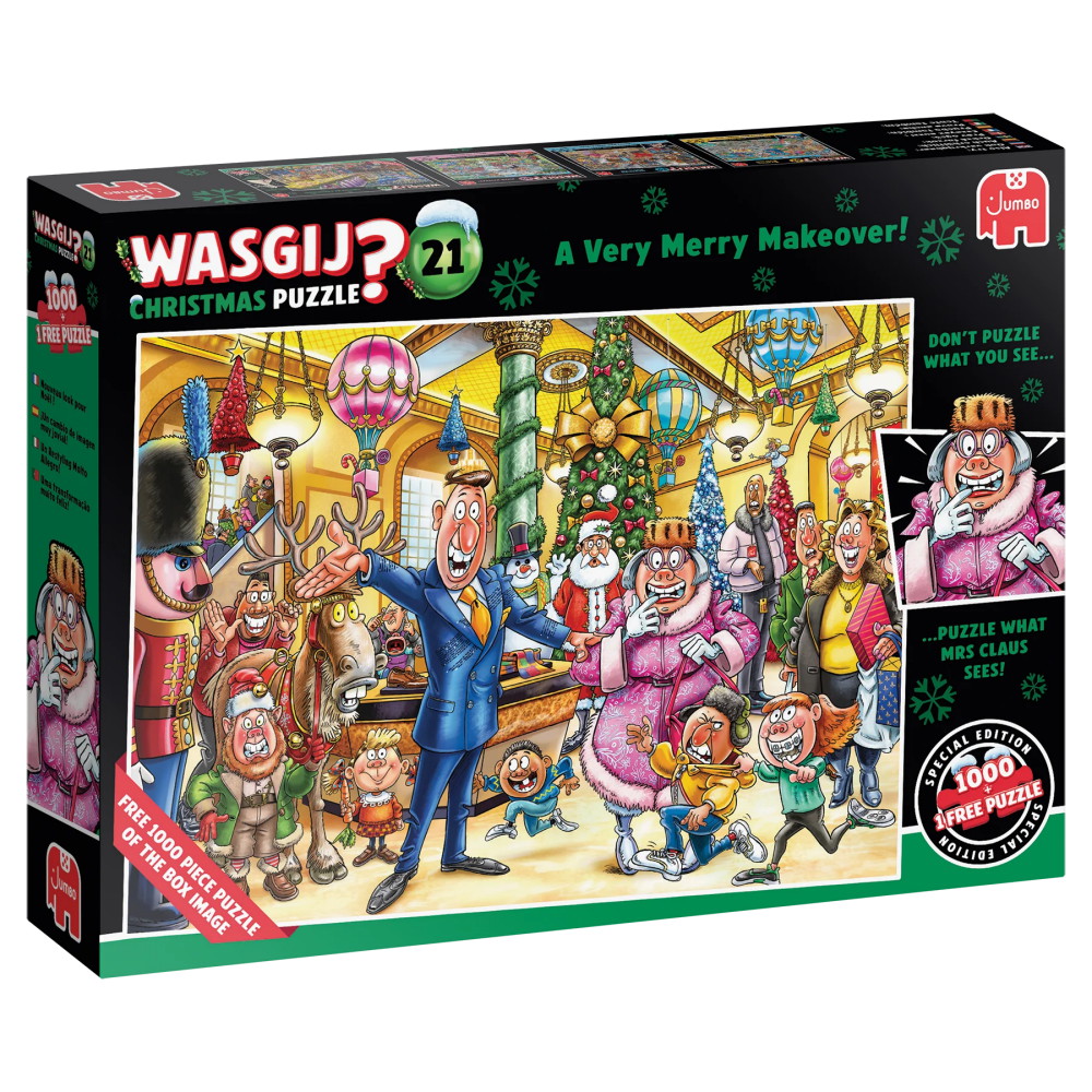 Wasgij? Christmas #21 - A Very Merry Makeover! 1000 Bitar