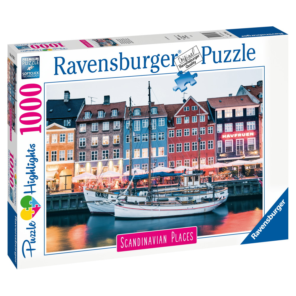 Ravensburger Pussel: Copenhagen Denmark 1000 Bitar