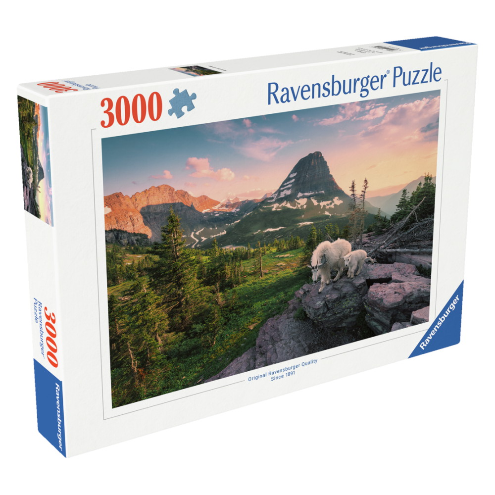 Ravensburger Pussel - Alpine Goat with Baby 3000 Bitar